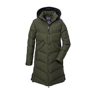 killtec niñas Abrigo acolchado con capucha/abrigo repelente al agua. KOW 167 GRLS QLTD CT, dark olive, 128, 40924-000