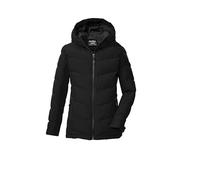 killtec Niñas Chaqueta acolchada/chaqueta funcional con aspecto de plumón y capucha KOW 220 GRLS QLTD JCKT, schwarz, 128, 43506-000