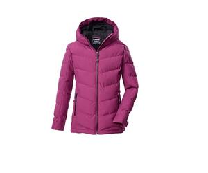 killtec Niñas Chaqueta acolchada/chaqueta funcional con aspecto de plumón y capucha KOW 220 GRLS QLTD JCKT, dunkel himbeere, 116, 43506-000