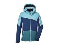killtec niñas Chaqueta de esquí/chaqueta funcional con capucha extraíble y paranieves, impermeable KSW 182 GRLS SKI JCKT, light turquoise, 128, 39904-000