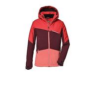 killtec niñas Chaqueta de esquí/chaqueta funcional con capucha extraíble y paranieves, impermeable KSW 182 GRLS SKI JCKT, coral, 152, 39904-000