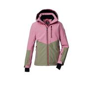killtec Niñas Chaqueta de esquí/chaqueta funcional con capucha y protección contra la nieve KSW 207 GRLS SKI JCKT, hell himbeere/sage, 152, 43561-000