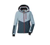 killtec Niñas Chaqueta de esquí/chaqueta funcional con capucha y protección contra la nieve KSW 207 GRLS SKI JCKT, hellblau/dunkel denim/schwarz blau, 128, 43561-000