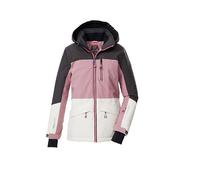 killtec Niñas Chaqueta de esquí/chaqueta funcional con capucha y protección contra la nieve KSW 208 GRLS SKI JCKT, puderrosa/dunkel stein/ecru, 128, 43562-000