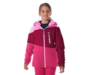 killtec Niñas Chaqueta de esquí/chaqueta funcional con capucha y protección contra la nieve KSW 331 GRLS SKI JCKT, dunkel himbeere, 128, 42091-000