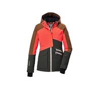 killtec Niñas Chaqueta de esquí/chaqueta funcional con capucha y protección contra la nieve KSW 405 GRLS SKI JCKT, dark moss, 140, 42092-000