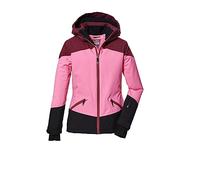 killtec niñas Chaqueta de esquí impermeable/chaqueta funcional con capucha y paranieves KSW 151 GRLS SKI JCKT, light neon pink, 128, 41187-000