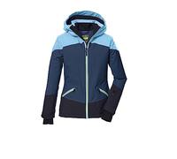 killtec niñas Chaqueta de esquí impermeable/chaqueta funcional con capucha y paranieves KSW 151 GRLS SKI JCKT, dark ocean, 140, 41187-000