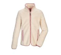 killtec Niñas Chaqueta de sherpa/chaqueta de forro polar con cuello alto KOW 242 GRLS FLC JCKT, ecru, 128, 43577-000
