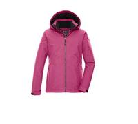 killtec Niñas Chaqueta funcional/chaqueta de exterior con capucha KOW 217 GRLS JCKT, dunkel himbeere, 128, 43502-000