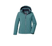 killtec Niñas Chaqueta funcional/chaqueta de exterior con capucha KOW 352 GRLS JCKT, dunkelmint, 140, 42145-000