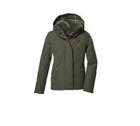 killtec Niñas Chaqueta funcional/chaqueta de exterior con capucha KOW 356 GRLS JCKT, moos, 128, 42148-000
