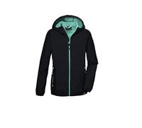 killtec Niñas Chaqueta funcional/chaqueta impermeable con capucha KOS 138 GRLS JCKT, dunkelnavy, 128, 42988-000