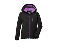 killtec niñas Chaqueta funcional con capucha/chaqueta de invierno impermeable KOW 169 GRLS JCKT, black, 128, 40926-000