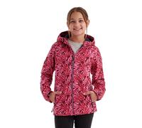 killtec Niñas Chaqueta softshell/outdoor con capucha Mädchen Softshelljacke Print, dunkel himbeere, 152, 43200-000