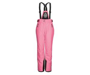 killtec Niñas Pantalones de esquí/Pantalones funcionales con Peto Desmontable, protección de los Bordes y protección contra la Nieve KSW 213 GRLS SKI PNTS, Neon Pink, 140, 43650-000