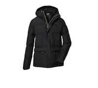 killtec Niño Chaqueta acolchada con capucha/chaqueta de invierno repelente al agua KOW 156 BYS QLTD JCKT, black, 140, 40912-000
