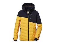 killtec Niño Chaqueta de esquí/chaqueta acolchada con capucha y paranieves KSW 172 BYS SKI QLTD JCKT, dark yellow, 152, 39894-000