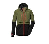 killtec Niño Chaqueta de esquí/chaqueta funcional con capucha y paranieves, impermeable KSW 127 BYS SKI JCKT, olive, 128, 39668-000