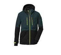 killtec Niño Chaqueta de esquí/chaqueta funcional con capucha y paranieves, impermeable KSW 127 BYS SKI JCKT, petrol, 176, 39668-000