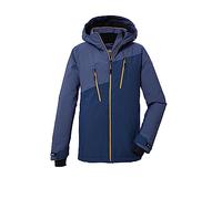 killtec Niño Chaqueta de esquí/chaqueta funcional con capucha y paranieves, impermeable KSW 173 BYS SKI JCKT, blue grey, 140, 39895-000