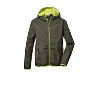 killtec Nino Chaqueta funcional/chaqueta outdoor con capucha KOS 279 BYS JCKT, dark olive, 164, 41465-000