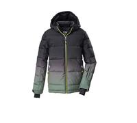 killtec Niños Chaqueta de esquí/Chaqueta de esquí acolchada con capucha y protección contra la nieve KSW 382 BYS SKI QLTD JCKT, oliv, 128, 42453-000