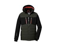 Killtec Niños Chaqueta de esquí/chaqueta funcional con capucha con cremallera y protección contra la nieve KSW 385 BYS SKI JCKT, schwarz, 140, 42242-000