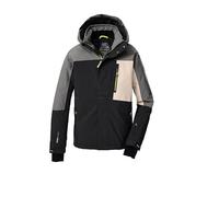 killtec Niños Chaqueta de esquí/chaqueta funcional con capucha y protección contra la nieve KSW 200 BYS SKI JCKT, schwarz/dunkelstein/hellsand, 152, 43466-000