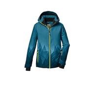 killtec Niños Chaqueta de esquí/chaqueta funcional con capucha y protección contra la nieve KSW 383 BYS SKI JCKT, ocean, 164, 42096-000