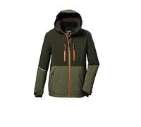killtec Niños Chaqueta de esquí/chaqueta funcional con capucha y protección contra la nieve KSW 388 BYS SKI JCKT, oliv, 152, 42114-000