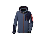 killtec Niños Chaqueta de esquí/chaqueta funcional con capucha y protección contra la nieve KSW 391 BYS SKI JCKT, blaugrau, 140, 42100-000