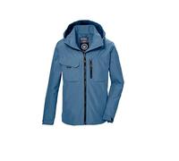 killtec Niños Chaqueta funcional es impermeable/chaqueta al aire libre con capucha KOS 140 BYS JCKT, dunkel denim, 176, 43001-000