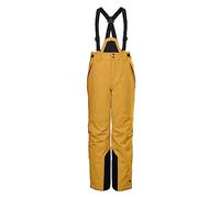killtec Niños Pantalón Funcional/pantalón de esquí con Peto con Cremallera KSW 79 BYS SKI PNTS, dunkelgelb, 128, 37310-000