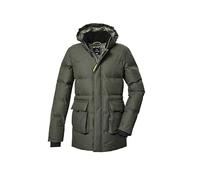 killtec Niños Parka acolchada/parka con capucha KOW 375 BYS QLTD PRK, dark moss, 164, 42168-000