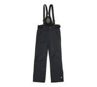 killtec Niños Pantalones de esquí/Pantalones funcionales con Peto Desmontable, protección de los Bordes y protección contra la Nieve KSW 214 BYS SKI PNTS, Schwarz Blau, 128, 43651-000