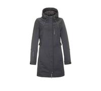 Killtec Parka Chaqueta Mujer Merielle Gris Liso de Tacto Suave Adhesivo En Puños