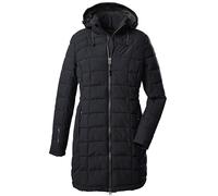 Killtec Skane WMN Quilted PRK 35618-000 - Parka para Mujer con Capucha Desmontable, Chaqueta de Entretiempo es Impermeable, Color Negro, 44