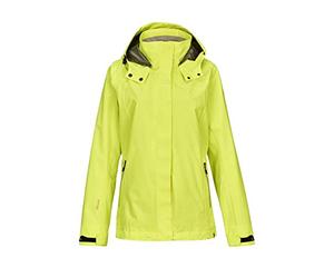 Killtec Virene - Chaqueta funcional para mujer con capucha desmontable y estampado mágico, Mujer, Chaqueta funcional con capucha desmontable y impresión mágica., 35420-000, Color verde., 36