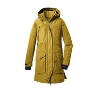Killtec Women's Abrigo outdoor/parka funcional con capucha con cremallera KOW 186 GRLS CT, burned yellow, 128, 37981-000