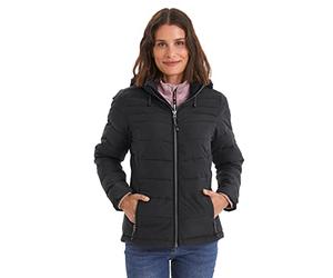 Killtec Women's Chaqueta de plumón con capucha con cremallera Skane WMN Quilted JCKT A, black, 50, 35615-000
