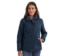 Killtec Womens Chaqueta Funcional con Capucha con Cremallera - Nira, Azul Marino Oscuro, 48, 32262-000