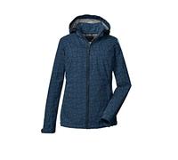killtec Women's Chaqueta softshell/chaqueta outdoor con capucha con cremallera KOS 90 WMN SFTSHLL JCKT, dark blue, 50, 39140-000