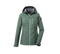 killtec Women's Chaqueta softshell/chaqueta outdoor con capucha KOS 89 WMN SFTSHLL JCKT, pistachio, 50, 39138-000