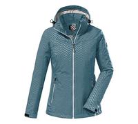 Killtec Women's Chaqueta softshell con capucha con cremallera - KOS 176 WMN SFTSHLL JCKT, aqua, 42, 38390-000