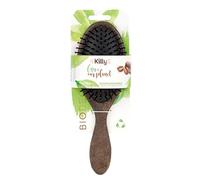 Killys Cepillo Ovalado para Desenredar y Estilizar el Cabello con Café Eco Bio - Negro