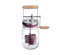 KILNER Mantequera con manivela 1l vidrio/acero inoxidable transparente