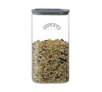 Kilner Dispensador de cereales de vidrio de 3 litros | Tarro de almacenamiento con vidrio hermético y tapa de silicona | Boquilla fácil de verter para servir sin desorden | Dispensador de alimentos