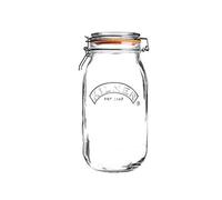 Kilner Frasco Redondo Vidrio con Horquilla, Transparente, para 0,35 l Jarra Superior, Pinza Redonda (Round Clip Top Jar) 3 litros Transparente