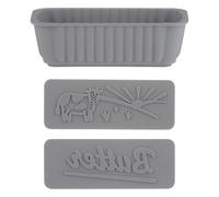 Kilner Juego de moldes de silicona para mantequilla, con 2 platos intercambiables, reutilizable, apto para lavavajillas